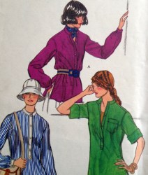 9441 VOGUE LOOSE FIT PULLOVER YOKE SS-LS SHIRT PATTERN 12, 8